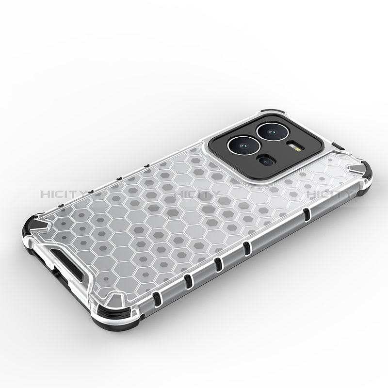 Silikon Schutzhülle Rahmen Tasche Hülle Durchsichtig Transparent 360 Grad Ganzkörper AM2 für Vivo V25 5G