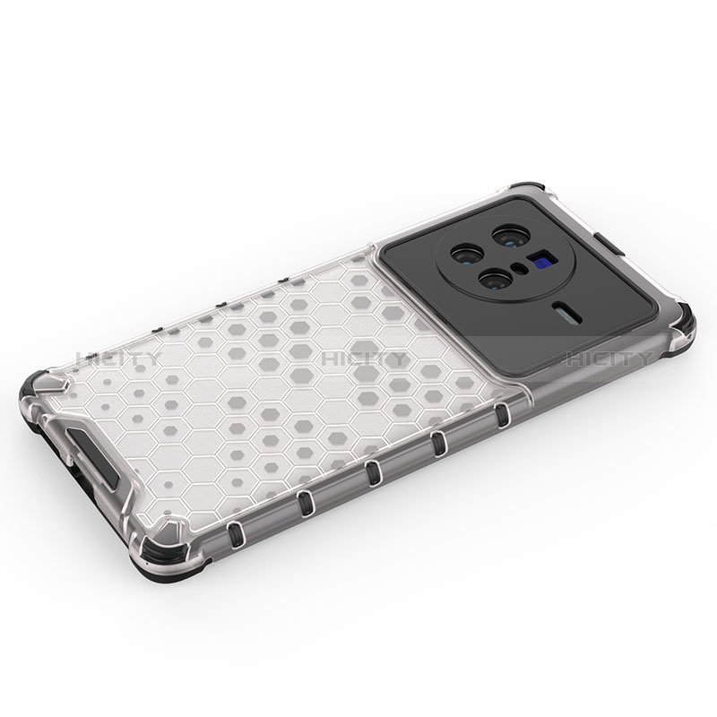 Silikon Schutzhülle Rahmen Tasche Hülle Durchsichtig Transparent 360 Grad Ganzkörper AM3 für Vivo X80 5G