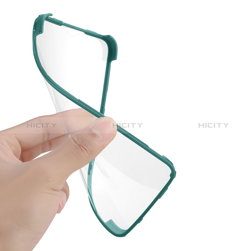 Silikon Schutzhülle Rahmen Tasche Hülle Durchsichtig Transparent 360 Grad Ganzkörper MJ1 für Samsung Galaxy A02s