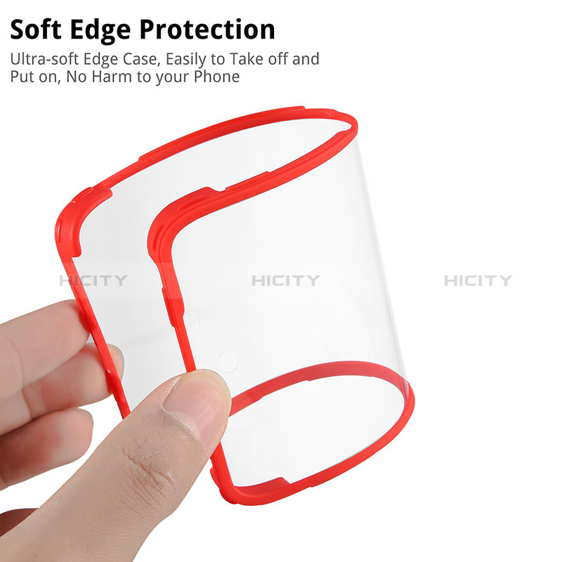 Silikon Schutzhülle Rahmen Tasche Hülle Durchsichtig Transparent 360 Grad Ganzkörper MJ1 für Samsung Galaxy A51 4G