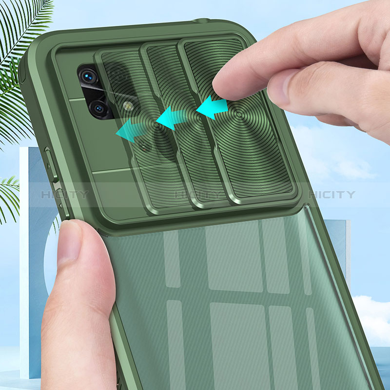 Silikon Schutzhülle Rahmen Tasche Hülle Durchsichtig Transparent 360 Grad Ganzkörper QW1 für Xiaomi Redmi 10C 4G groß