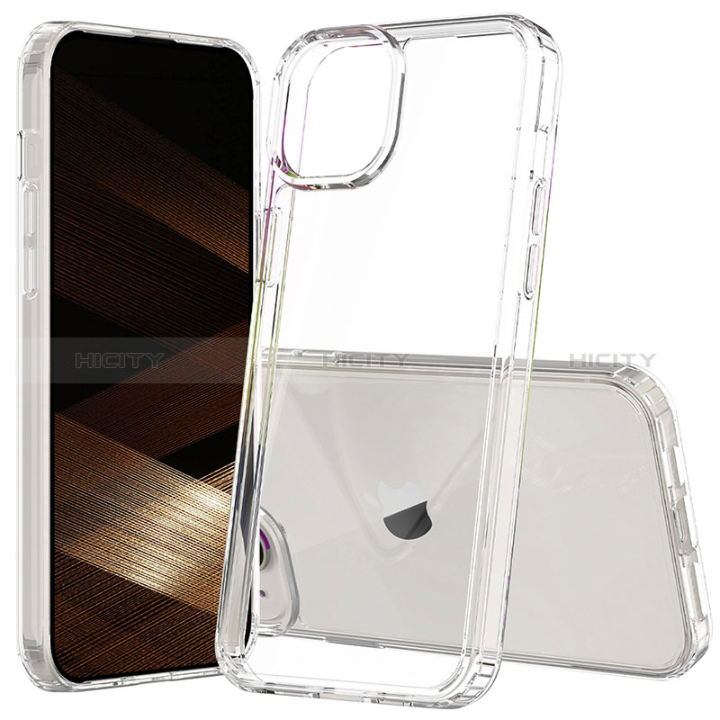 Silikon Schutzhülle Rahmen Tasche Hülle Durchsichtig Transparent 360 Grad Ganzkörper ZJ1 für Apple iPhone 13 groß