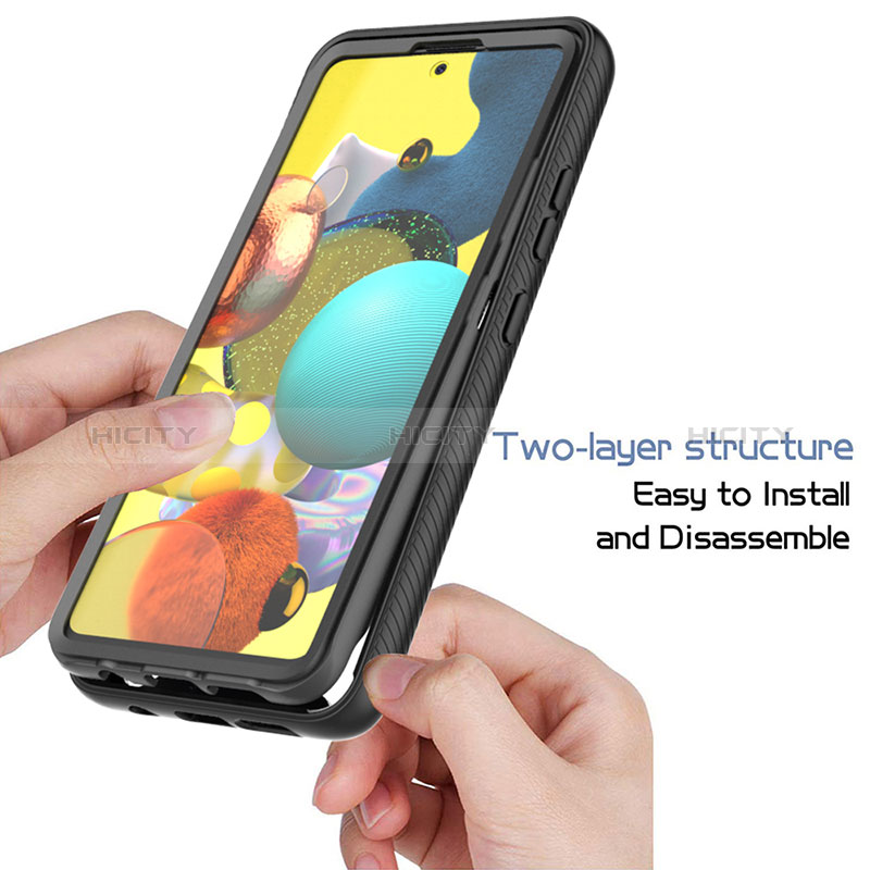 Silikon Schutzhülle Rahmen Tasche Hülle Durchsichtig Transparent 360 Grad Ganzkörper ZJ1 für Samsung Galaxy M40S