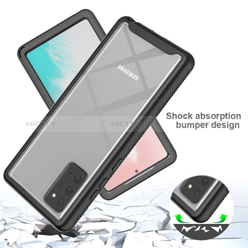 Silikon Schutzhülle Rahmen Tasche Hülle Durchsichtig Transparent 360 Grad Ganzkörper ZJ1 für Samsung Galaxy Note 20 5G