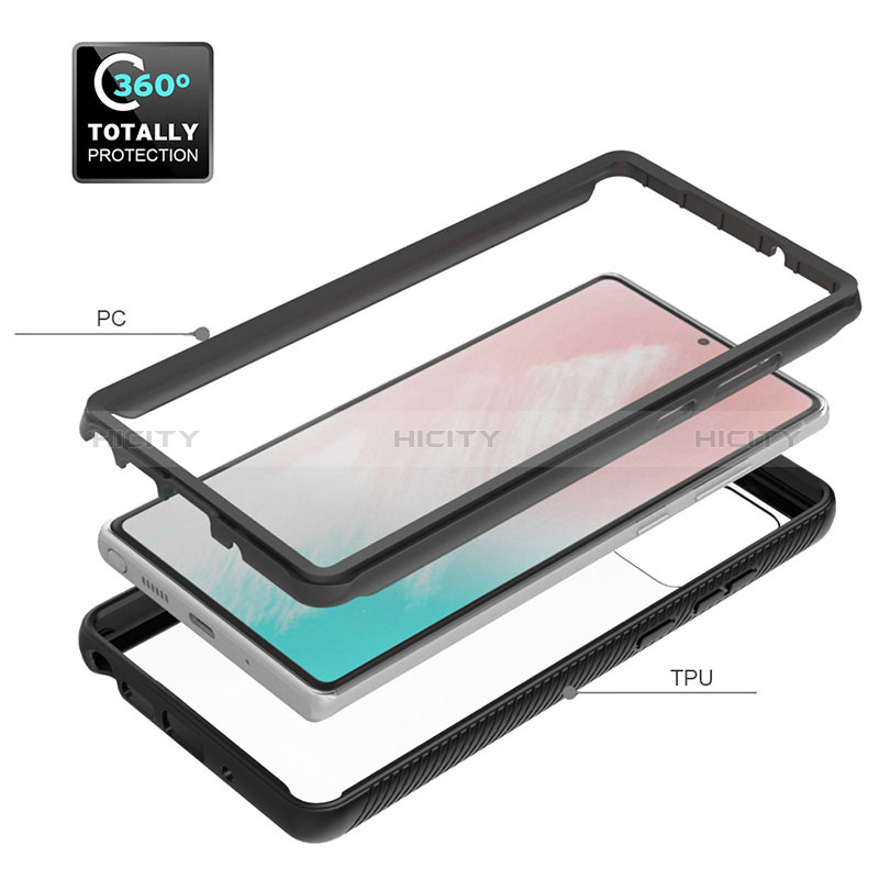 Silikon Schutzhülle Rahmen Tasche Hülle Durchsichtig Transparent 360 Grad Ganzkörper ZJ1 für Samsung Galaxy Note 20 5G