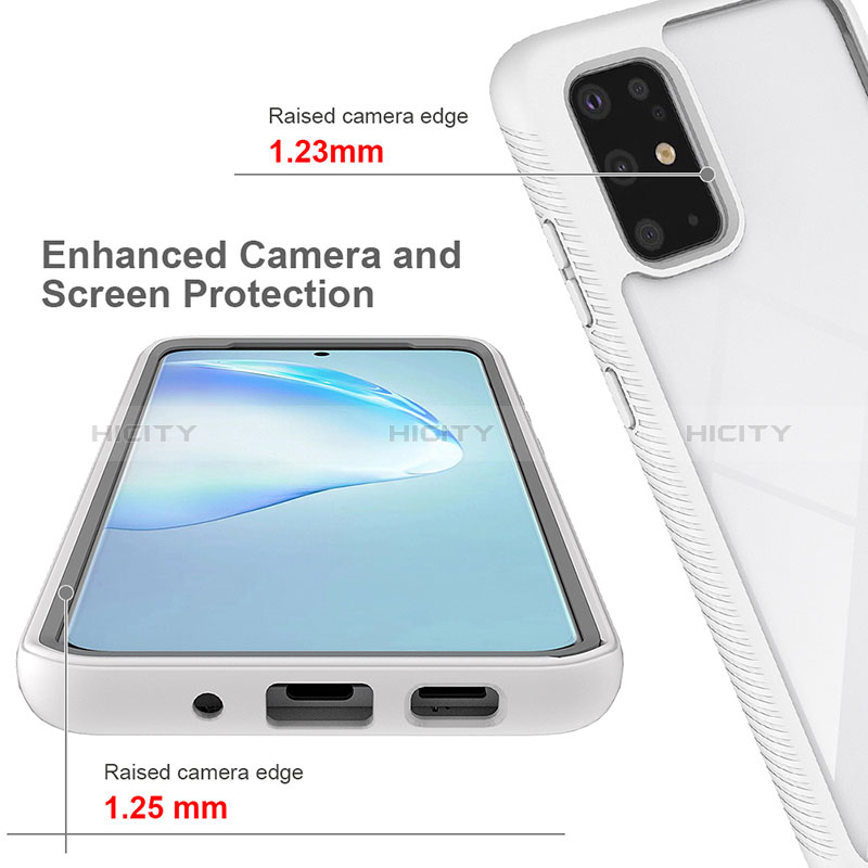 Silikon Schutzhülle Rahmen Tasche Hülle Durchsichtig Transparent 360 Grad Ganzkörper ZJ1 für Samsung Galaxy S20 Plus 5G