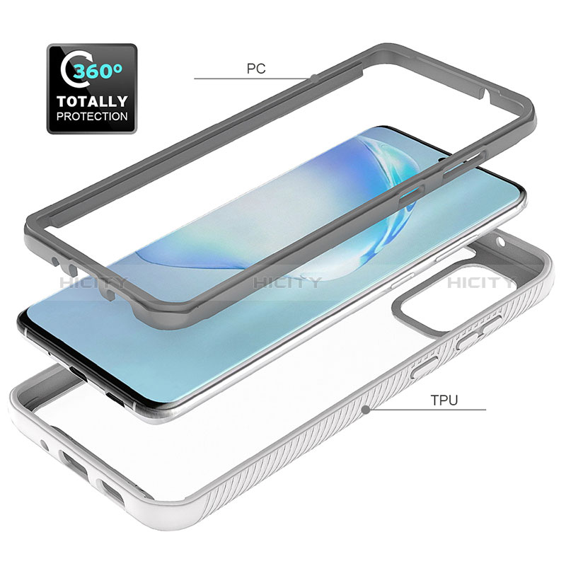 Silikon Schutzhülle Rahmen Tasche Hülle Durchsichtig Transparent 360 Grad Ganzkörper ZJ1 für Samsung Galaxy S20 Plus 5G