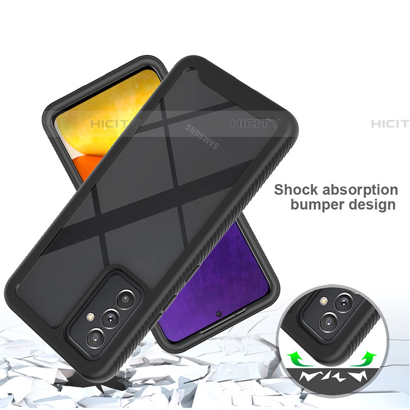 Silikon Schutzhülle Rahmen Tasche Hülle Durchsichtig Transparent 360 Grad Ganzkörper ZJ4 für Samsung Galaxy A05s