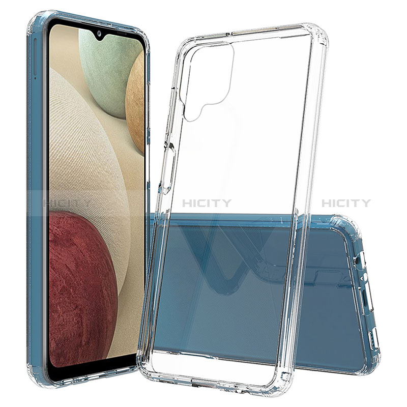 Silikon Schutzhülle Rahmen Tasche Hülle Durchsichtig Transparent 360 Grad Ganzkörper ZJ5 für Samsung Galaxy M12 Klar