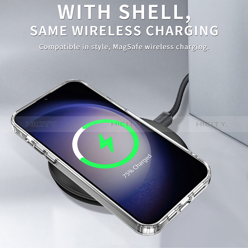 Silikon Schutzhülle Rahmen Tasche Hülle Durchsichtig Transparent AC1 für Samsung Galaxy S23 5G