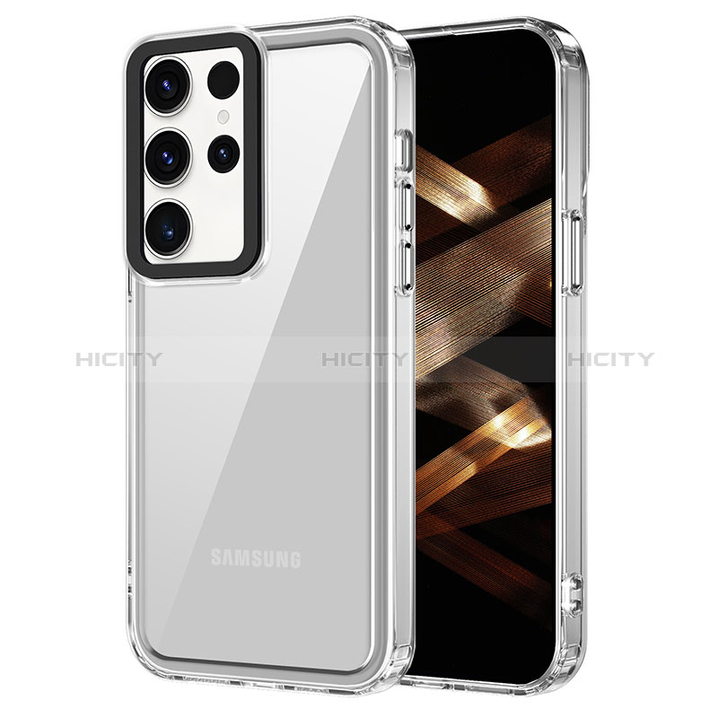 Silikon Schutzhülle Rahmen Tasche Hülle Durchsichtig Transparent AC1 für  Samsung Galaxy S24 Ultra 5G Klar