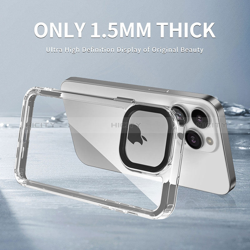 Silikon Schutzhülle Rahmen Tasche Hülle Durchsichtig Transparent AC2 für Apple iPhone 13 Pro Max groß