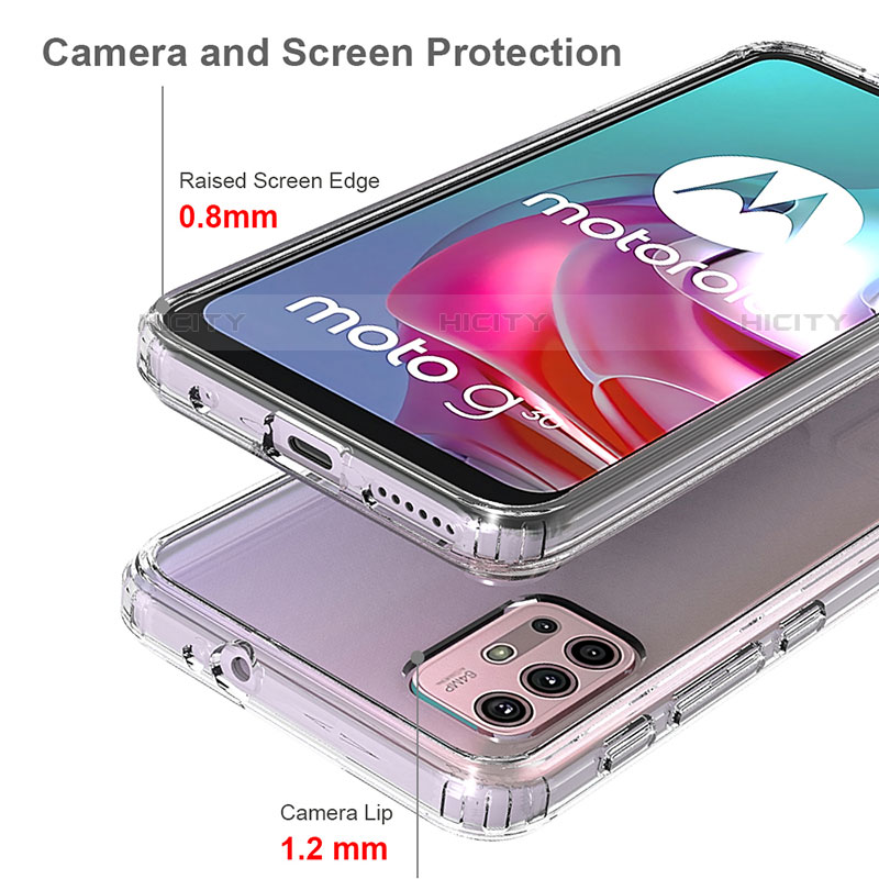 Silikon Schutzhülle Rahmen Tasche Hülle Durchsichtig Transparent für Motorola Moto G30