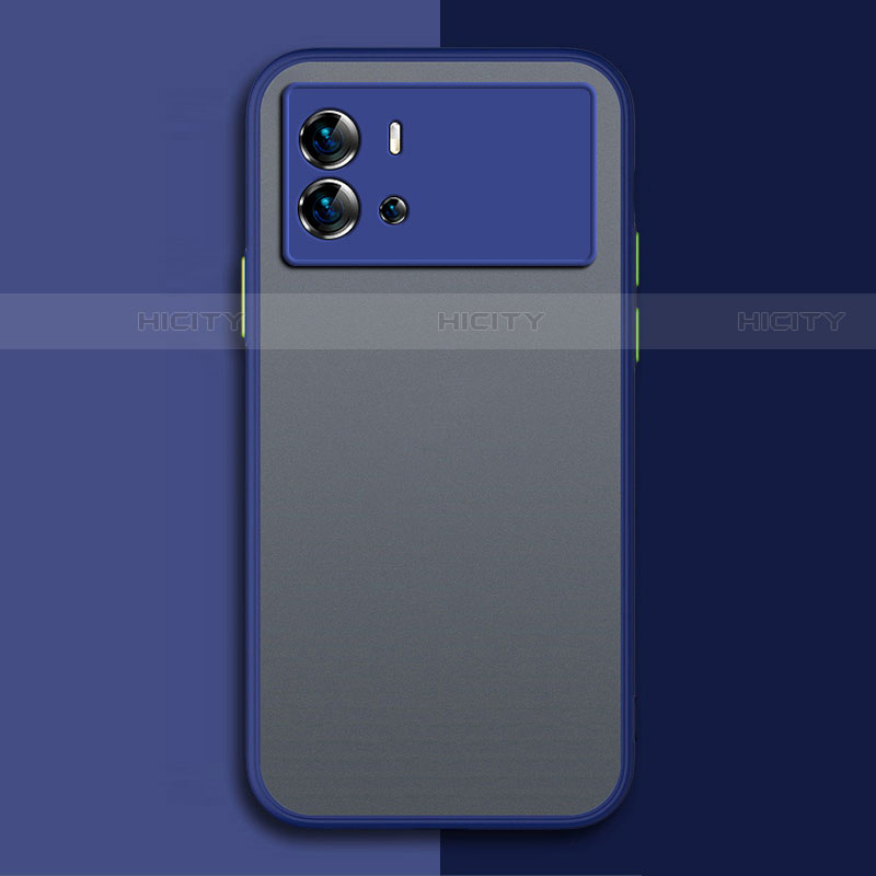Silikon Schutzhülle Rahmen Tasche Hülle Durchsichtig Transparent für Vivo iQOO 9 5G Blau Plus