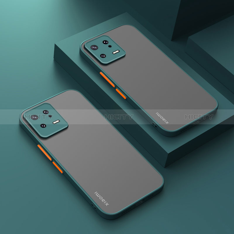 Silikon Schutzhülle Rahmen Tasche Hülle Durchsichtig Transparent für Xiaomi Mi 13 Pro 5G Nachtgrün