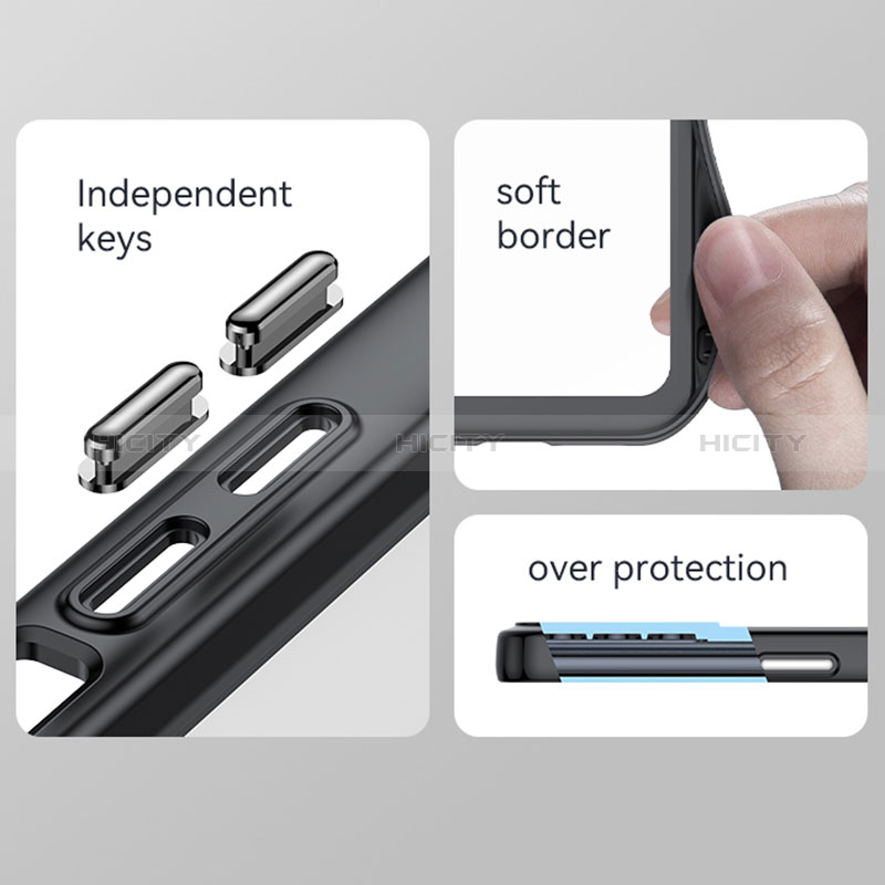 Silikon Schutzhülle Rahmen Tasche Hülle Durchsichtig Transparent J01S für Oppo K9 Pro 5G