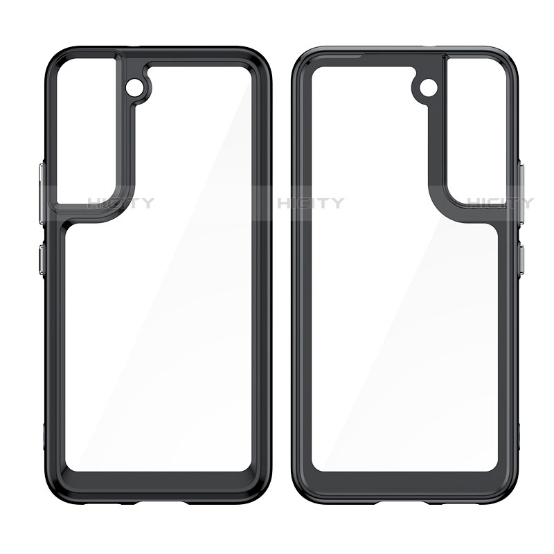 Silikon Schutzhülle Rahmen Tasche Hülle Durchsichtig Transparent M03 für Samsung Galaxy S21 5G groß