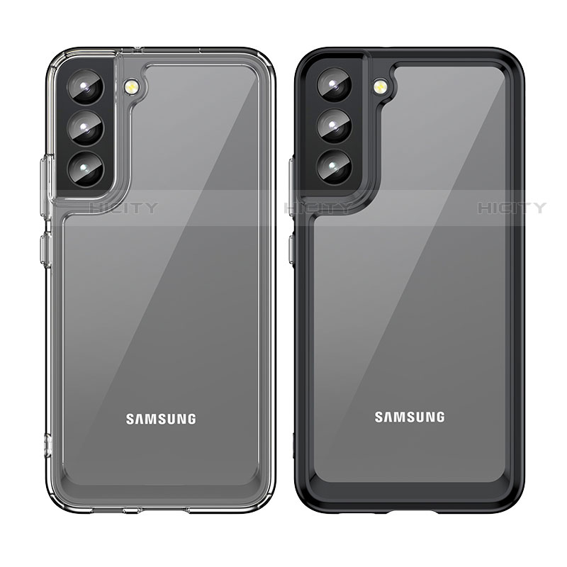 Silikon Schutzhülle Rahmen Tasche Hülle Durchsichtig Transparent M03 für Samsung Galaxy S21 5G groß