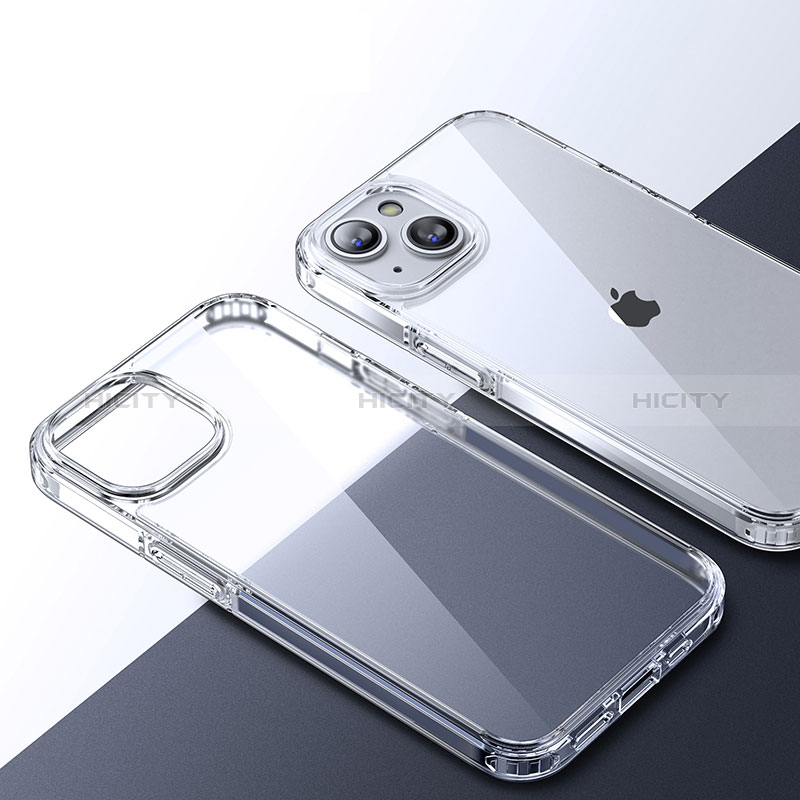 Silikon Schutzhülle Rahmen Tasche Hülle Durchsichtig Transparent QC2 für Apple iPhone 13