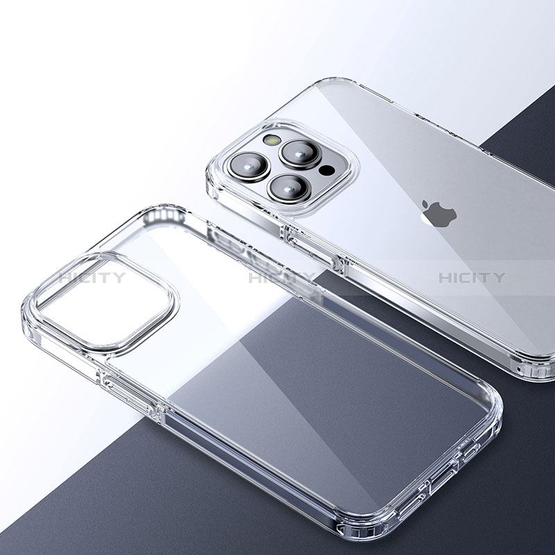 Silikon Schutzhülle Rahmen Tasche Hülle Durchsichtig Transparent QC2 für Apple iPhone 13 Pro Max