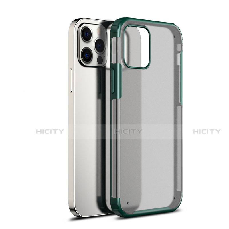 Silikon Schutzhülle Rahmen Tasche Hülle Durchsichtig Transparent Spiegel für Apple iPhone 12 Pro Grün Plus