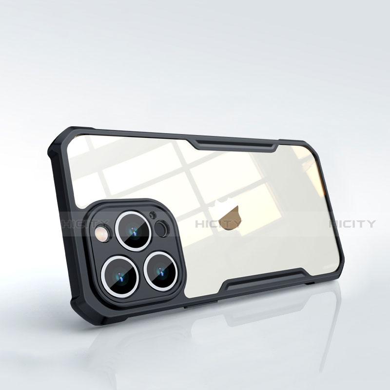 Silikon Schutzhülle Rahmen Tasche Hülle Durchsichtig Transparent Spiegel für Apple iPhone 15 Pro groß