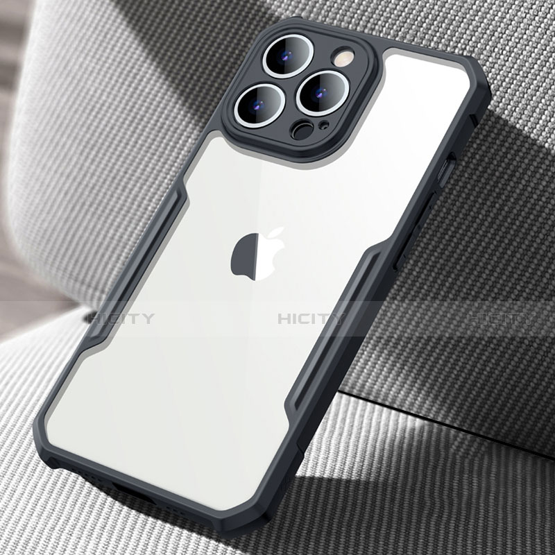 Silikon Schutzhülle Rahmen Tasche Hülle Durchsichtig Transparent Spiegel für Apple iPhone 15 Pro groß