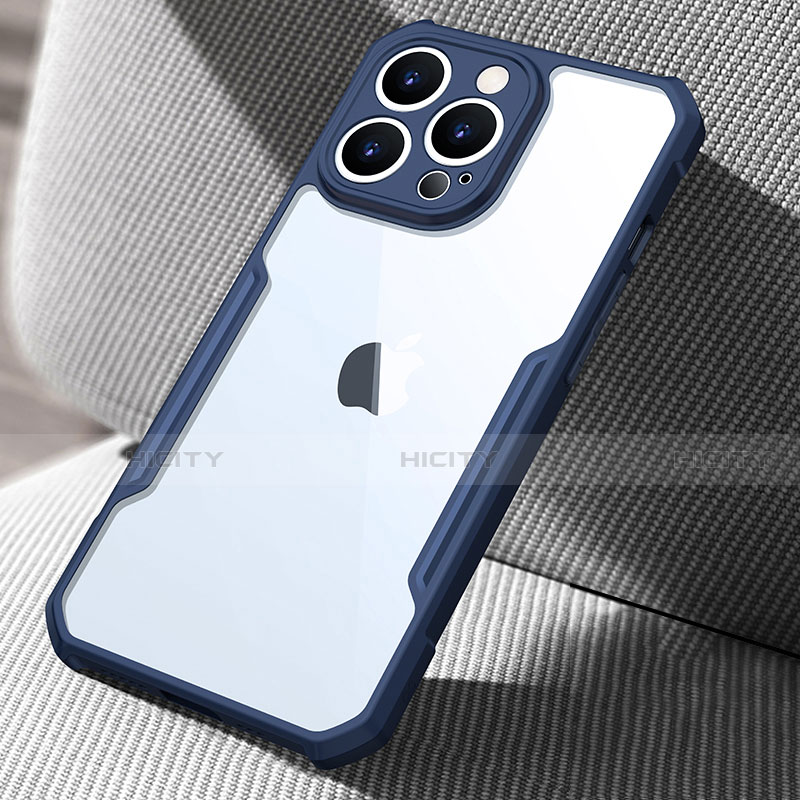 Silikon Schutzhülle Rahmen Tasche Hülle Durchsichtig Transparent Spiegel für Apple iPhone 15 Pro groß
