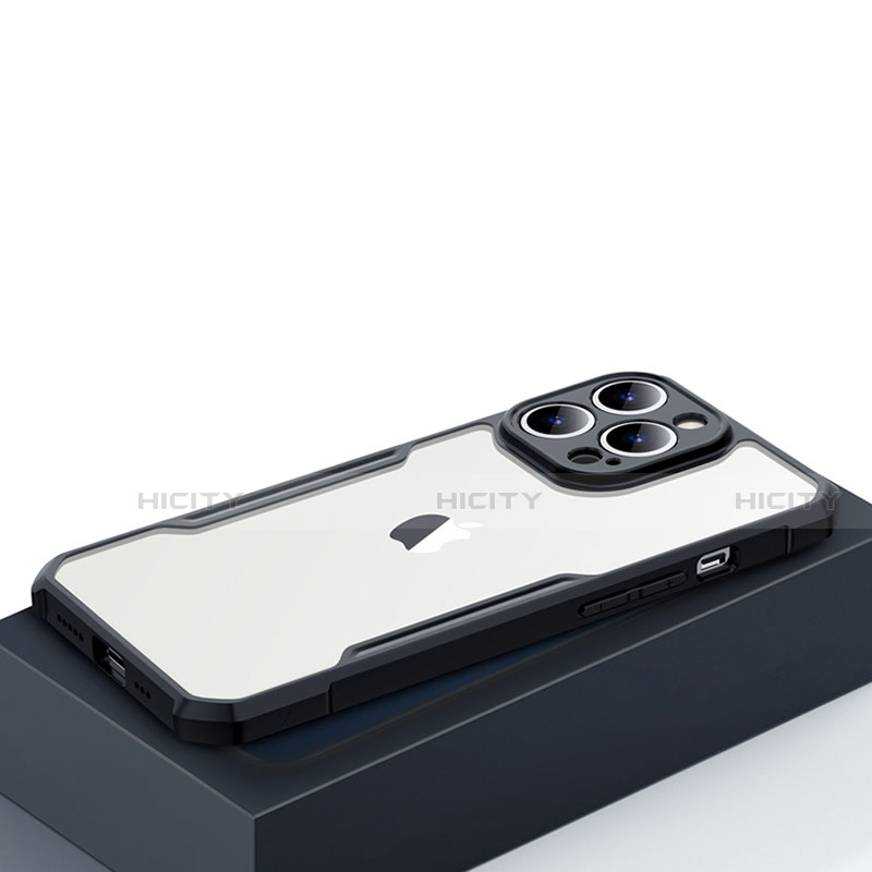 Silikon Schutzhülle Rahmen Tasche Hülle Durchsichtig Transparent Spiegel für Apple iPhone 15 Pro groß