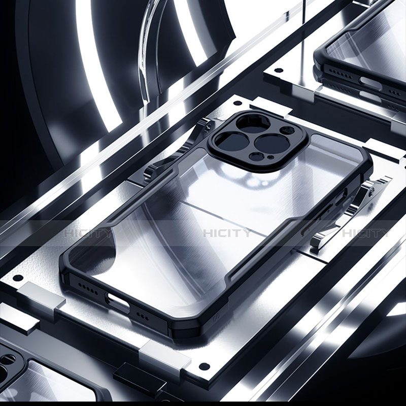 Silikon Schutzhülle Rahmen Tasche Hülle Durchsichtig Transparent Spiegel für Apple iPhone 15 Pro groß