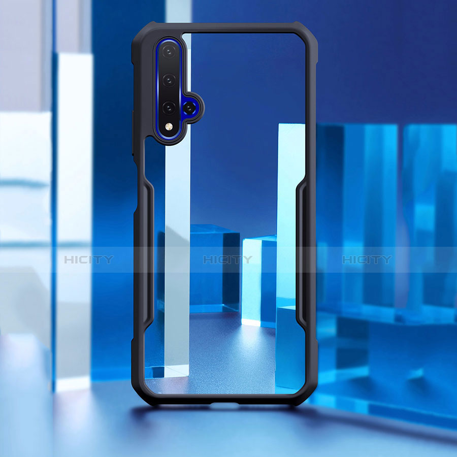 Silikon Schutzhülle Rahmen Tasche Hülle Durchsichtig Transparent Spiegel für Huawei Honor 20 groß