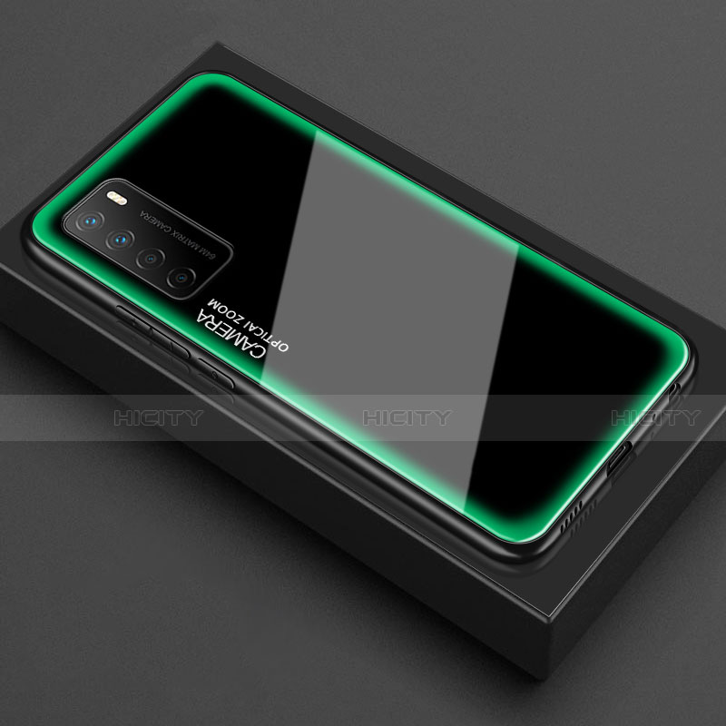 Silikon Schutzhülle Rahmen Tasche Hülle Durchsichtig Transparent Spiegel für Huawei Honor Play4 5G
