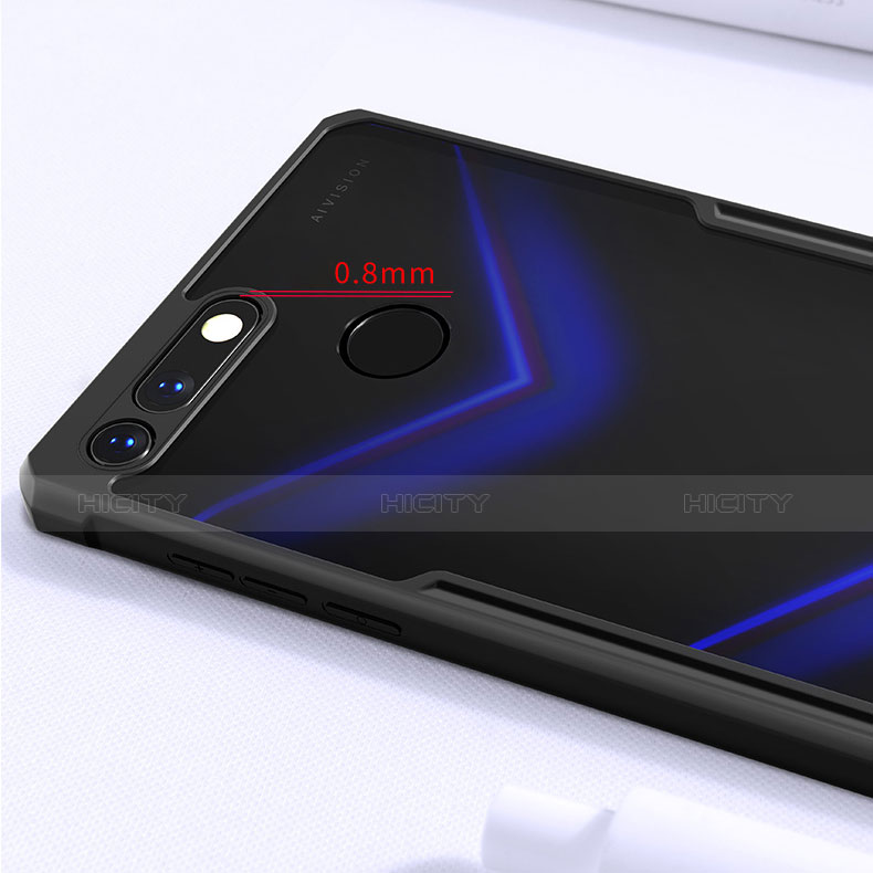 Silikon Schutzhülle Rahmen Tasche Hülle Durchsichtig Transparent Spiegel für Huawei Honor V20 groß
