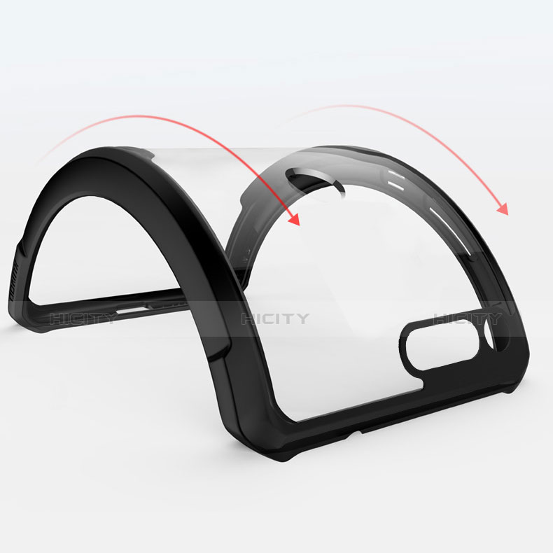 Silikon Schutzhülle Rahmen Tasche Hülle Durchsichtig Transparent Spiegel für Huawei Honor V20 groß