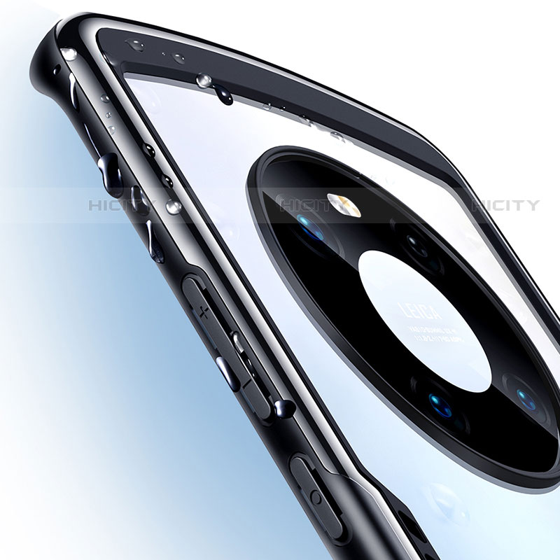 Silikon Schutzhülle Rahmen Tasche Hülle Durchsichtig Transparent Spiegel für Huawei Mate 40 Pro
