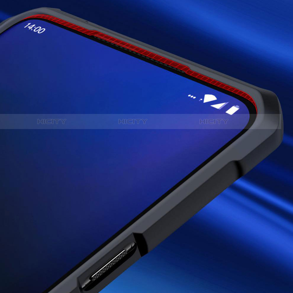 Silikon Schutzhülle Rahmen Tasche Hülle Durchsichtig Transparent Spiegel für OnePlus 7T Pro