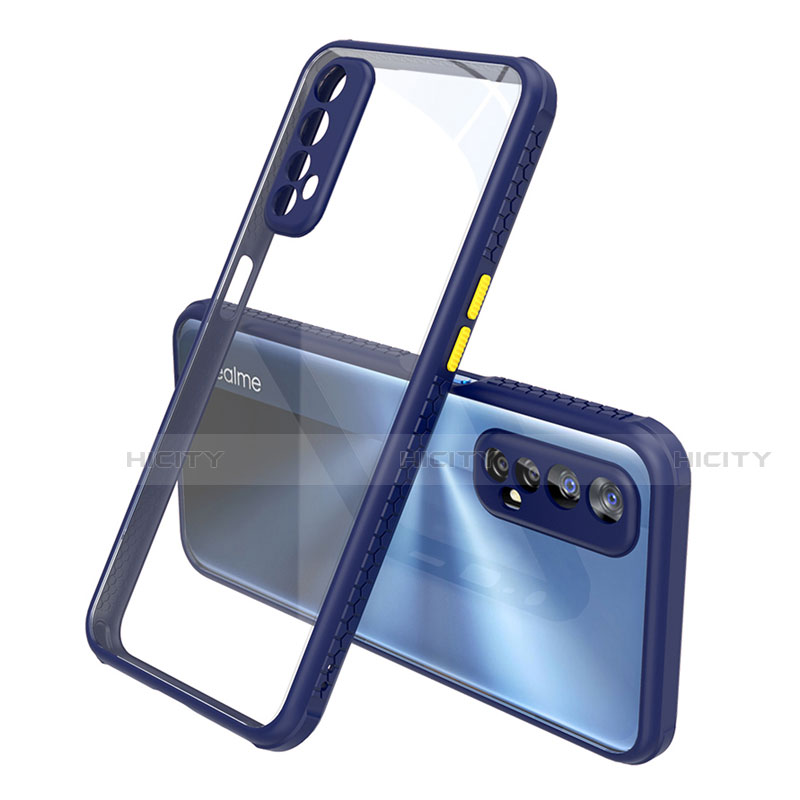 Silikon Schutzhülle Rahmen Tasche Hülle Durchsichtig Transparent Spiegel für Realme 7 groß