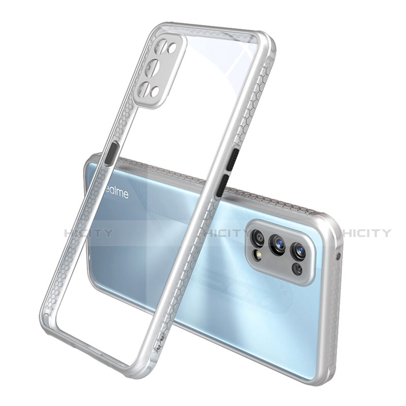 Silikon Schutzhülle Rahmen Tasche Hülle Durchsichtig Transparent Spiegel für Realme 7 Pro