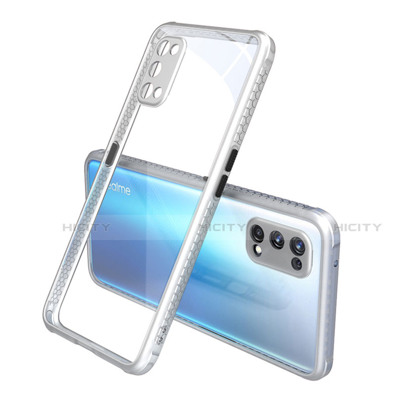 Silikon Schutzhülle Rahmen Tasche Hülle Durchsichtig Transparent Spiegel für Realme X7 5G groß