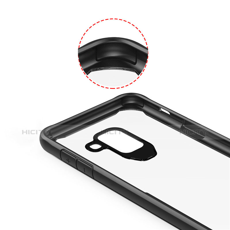 Silikon Schutzhülle Rahmen Tasche Hülle Durchsichtig Transparent Spiegel für Samsung Galaxy A6 (2018) Dual SIM groß
