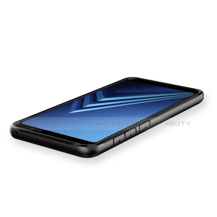 Silikon Schutzhülle Rahmen Tasche Hülle Durchsichtig Transparent Spiegel für Samsung Galaxy A8+ A8 Plus (2018) A730F groß