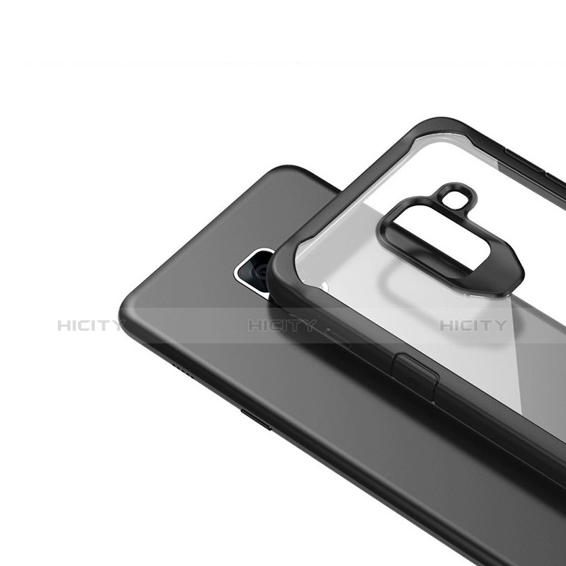 Silikon Schutzhülle Rahmen Tasche Hülle Durchsichtig Transparent Spiegel für Samsung Galaxy A8+ A8 Plus (2018) Duos A730F
