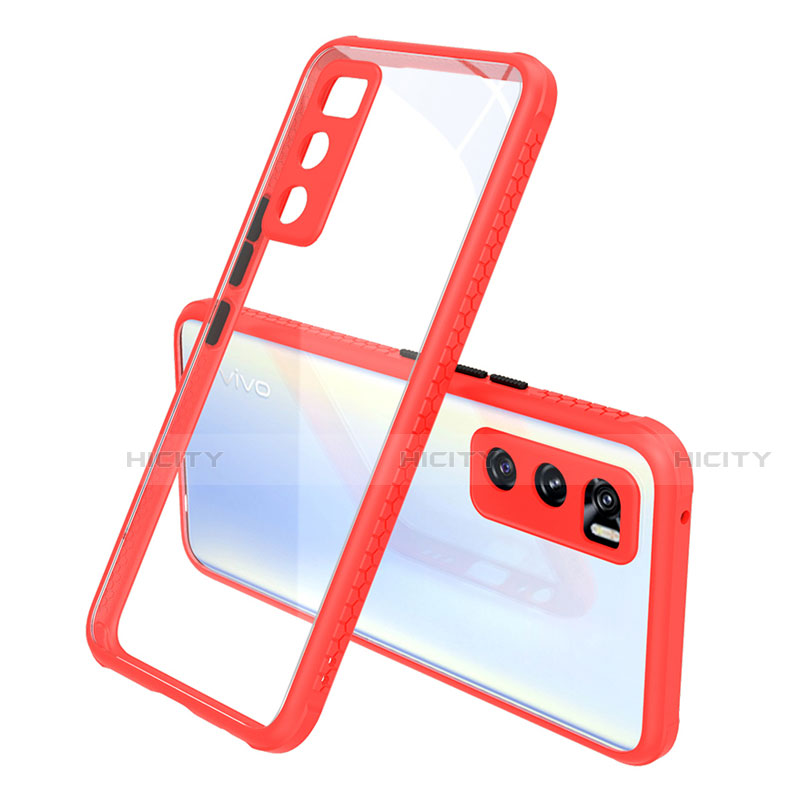 Silikon Schutzhülle Rahmen Tasche Hülle Durchsichtig Transparent Spiegel für Vivo V20 SE