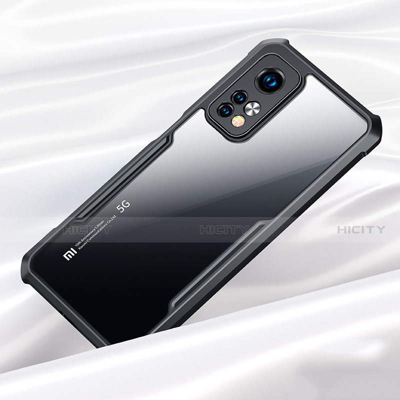 Silikon Schutzhülle Rahmen Tasche Hülle Durchsichtig Transparent Spiegel für Xiaomi Mi 10T 5G Schwarz Plus