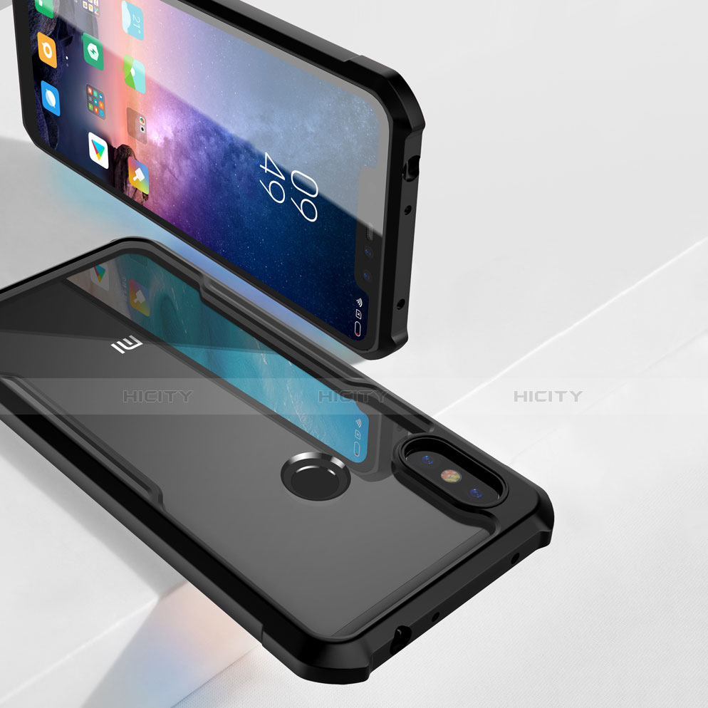Silikon Schutzhülle Rahmen Tasche Hülle Durchsichtig Transparent Spiegel für Xiaomi Redmi Note 6 Pro groß