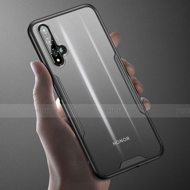 Silikon Schutzhülle Rahmen Tasche Hülle Durchsichtig Transparent Spiegel H01 für Huawei Nova 5T groß