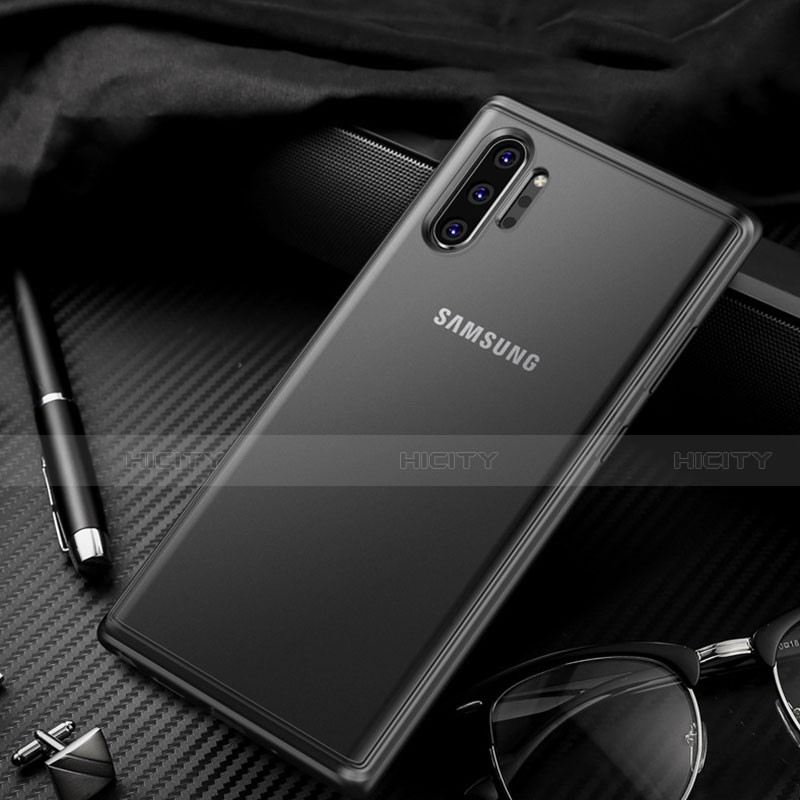 Silikon Schutzhülle Rahmen Tasche Hülle Durchsichtig Transparent Spiegel H01 für Samsung Galaxy Note 10 Plus groß