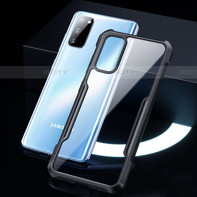 Silikon Schutzhülle Rahmen Tasche Hülle Durchsichtig Transparent Spiegel H01 für Samsung Galaxy S20 5G groß