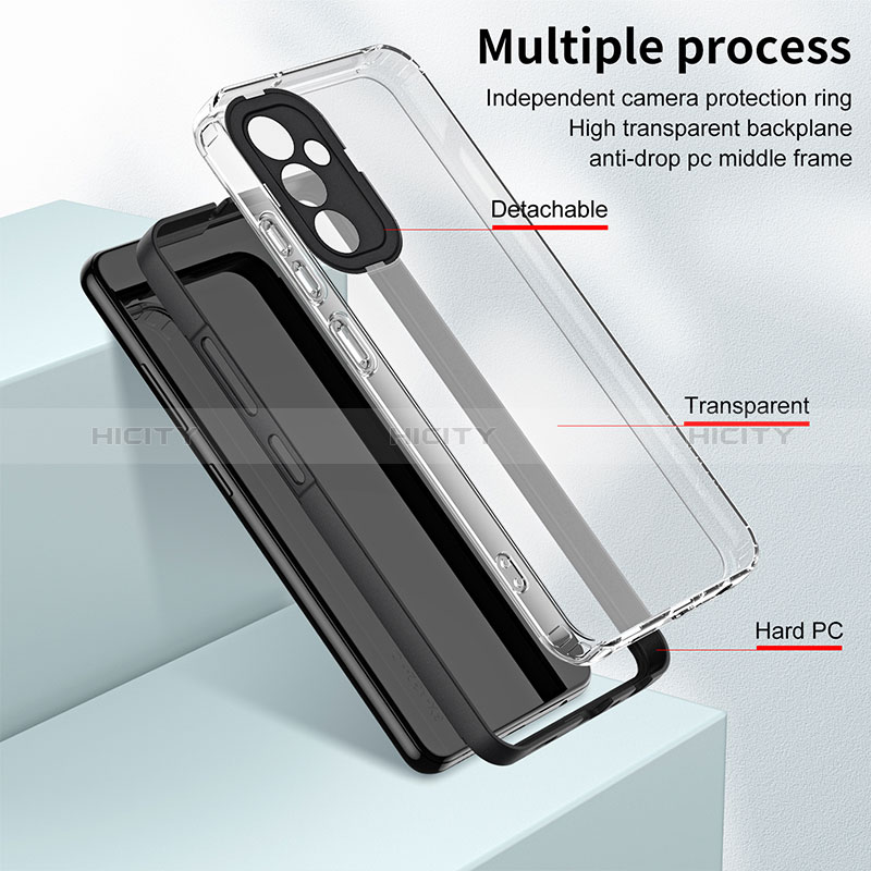 Silikon Schutzhülle Rahmen Tasche Hülle Durchsichtig Transparent Spiegel H01P für Samsung Galaxy S21 FE 5G