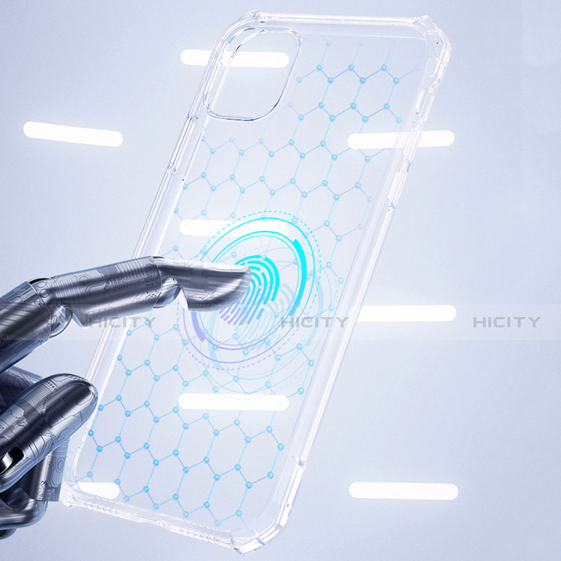 Silikon Schutzhülle Rahmen Tasche Hülle Durchsichtig Transparent Spiegel H02 für Apple iPhone 12 Pro Max groß